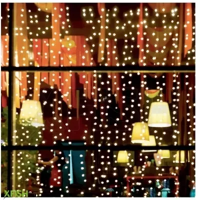 Dekorációs termékek home mlf 400/wh micro led-es fényfüggöny, 2x2 M / 400 db hidegfehér micro led, átlátszó vezeték, hálózati adapter, kül- és beltéri kivitel