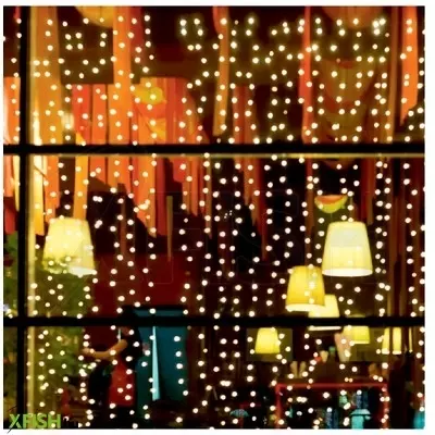 Dekorációs termékek home mlf 400/ww micro led-es fényfüggöny, 2x2 M / 400 db melegfehér micro led, átlátszó vezeték, hálózati adapter, kül- és beltéri kivitel