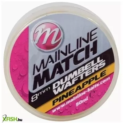 Mainline Match Dumbell Wafters Hordó Formájú Balanszírozott Horogcsali 8mm 50ml Ananász (Sárga)