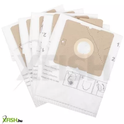 Midea porszívó porzsák, mikroszűrős, 3 liter űrtartalom, 5db/csomag, 1db motorfilter