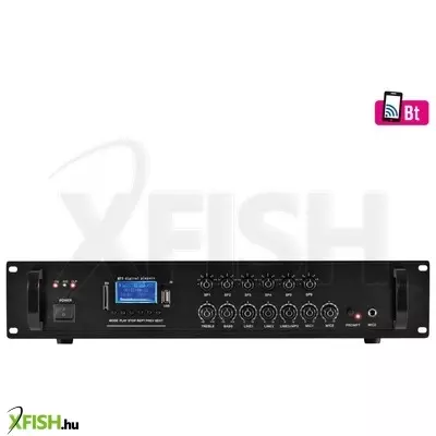 Sal mpa 120bt multimédiás keverő erősítő, 120 w, 6 csatorna, bt, FM rádió, usb/sd, eq