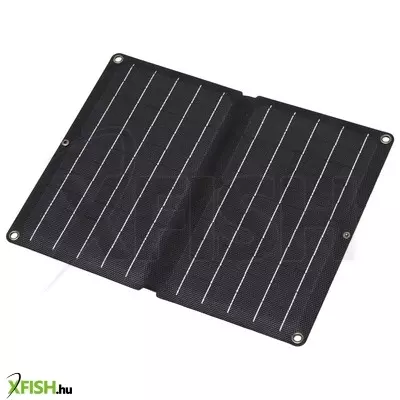 Home msc10w hordozható napelemes USB töltő, összecsukható, 10watt, 2xusb, LED töltésjelző, felakasztható, tartozék karabinerekkel