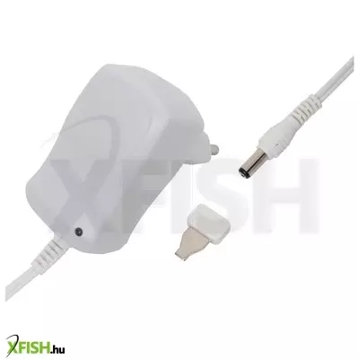 Home mw ma06/g+ hálózati adapter, 600 ma áramfelvételig, ideális 3-12 v-os készülékekhez, szabályozható feszültség, LED visszajelző, fix csatlakozó