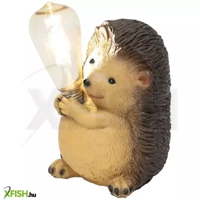 Home mx649s napelemes kerti lámpa, süni villanykörtével, 1 db melegfehér filament led, 300 mah akkumulátor, 899 g, műgyanta