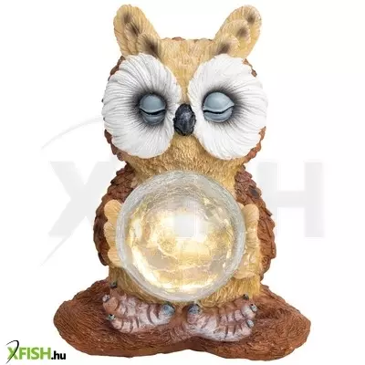 Home mx 637 napelemes kerti lámpa, 1 db melegfehér led, automatikus, napelem, bagoly