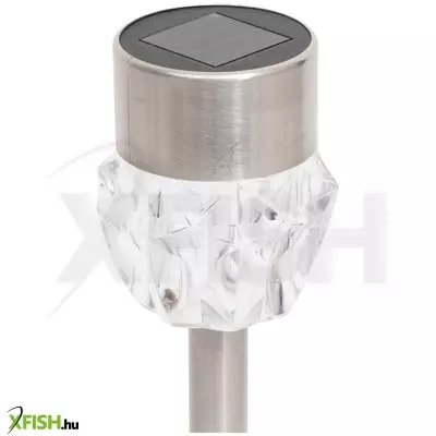 home mx 809 napelemes kerti lámpa, 1 db led, fém, időjárásálló, automatikus, hidegfehér