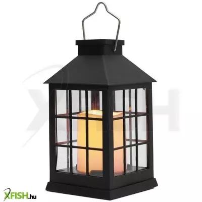 Home mxltn1 napelemes lámpás, 1db melegfehér led, valósághű lángeffekt, akkumulátor, 6db-os display