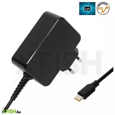 Home nbc 65w univerzális notebook usb-c gyorstöltő, maximális terhelhetőség 65 watt,  gan technológia, hagyományos és PD eszközökhöz