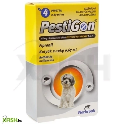 Pestigon Spot On Kutyának S 2-10 kg 4db/csomag