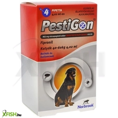 Pestigon Spot On Kutyának XL 40-60 kg 4db/csomag