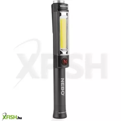 Nebo neb-6737-g big larry 2, zseblámpa és szerelőlámpa, 500 lm - 40 lm, övcsipesz, mágneses
