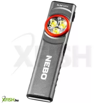 Nebo neb-flt-1042-g slim mini zseblámpa, 250 lumen, 450mah, ipx4, alumínium burkolat, mágneses talp