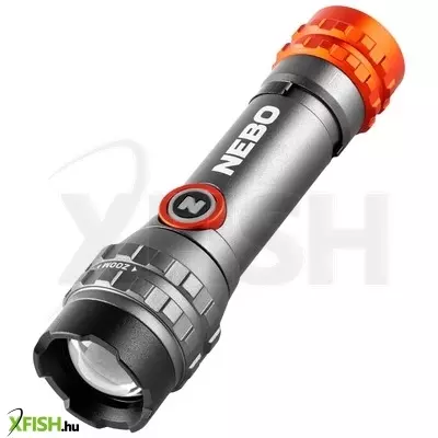 Nebo davinci™ 450l flex elemlámpa, 6x-os zoom, alumínium test, ipx4, 600mah li-ion akku, max. 450 lumen