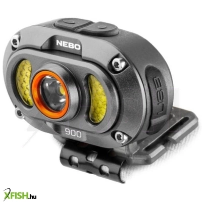 nebo neb-hlp-0045-h mycro 900+ fej- és sapkalámpa, 900 lumen, 7 világítási mód, akkumulátor, víz- és ütésálló