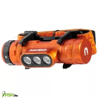 Nebo neb-hlp-1006-g master series hl1000 fejlámpa, 1000 lm - 30 lm, 138 m, 5 funkció, ip67, mágneses, usb-c