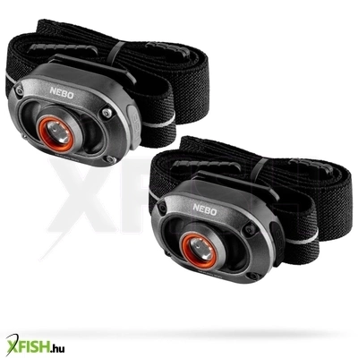 Nebo neb-hlp-1010-g mycro 250 fejlámpa szett, 2 db / szett, 250 lumen, vízálló, akkumulátoros tápellátás