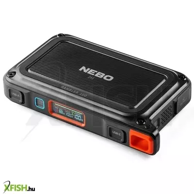 Nebo neb-pst-0004-g rambler ps100, powerbank, 95,9 wh, 2x usb-a (2,4 a), 1x usb-c PD (45w), szolárpanel kompatibilis, 385 lm lámpa
