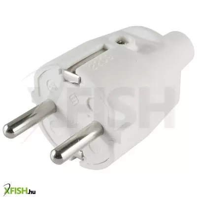 Home ned 1/wh földelt dugvilla egyenes kábelvezetéssel, rugalmas törésgátlóval, max. 3680 w, fehér