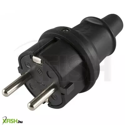 Home ngd 01 földelt dugvilla egyenes kábelvezetéssel, kül- és beltéren is használható, max. 3680 w, fekete