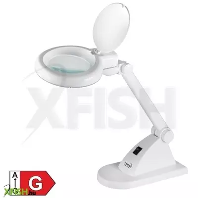 Sma home nkll 06 led-es nagyítós asztali lámpa, 30 hidegfényű led, 6500 k, 400 lm, 3 dioptria nagyítás, 12 dioptria másodlagos lencse