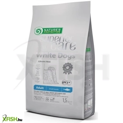 natures protection superior care white dog száraztáp grain free adult herring small 1500g