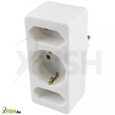 Home nv 13/wh hálózati elosztó, 3 aljzat, 1 védőérintkezős aljzat (max. 3500w), 2 euro aljzat (max. 500w), fehér