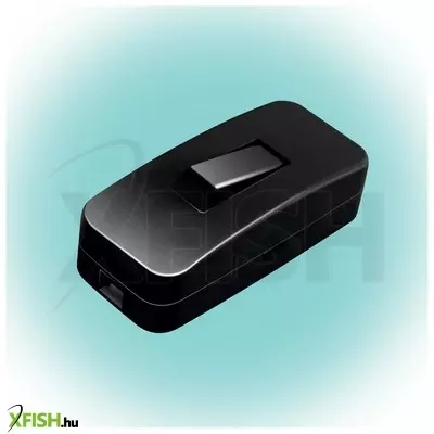 Home nv 1k/bk zsinórközi 1 pólusú kapcsoló, beltéri használatra, h03vvh2-f, 2x0,75 mm2 kábellel szerelhető, max. 4a, fekete