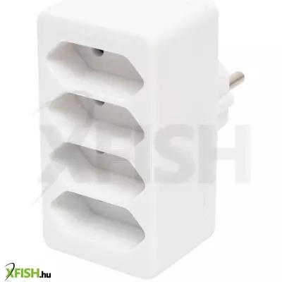 Home nv 24/wh hálózati elosztó, 4 euro aljzat gyermekvédelemmel ellátva, max. 4 X 500 w, fehér