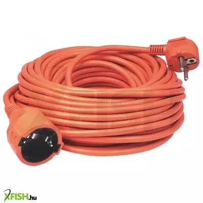 home nv 2-10/or/1,5 hosszabító, 10 m, h05vv-f 3g1,5 mm2 kábel, ip 20 kivitel, 250v~/16a/3680w, pipa alakú dugó és egyenes lengő aljzat, narancssárga színű