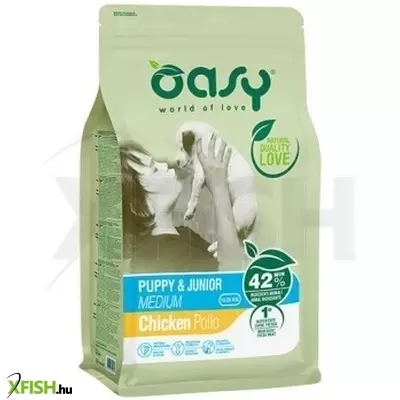 Oasy Dog Lifestage Puppy & Junior Medium 12kg