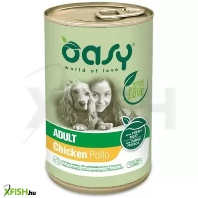 Oasy dog lifestage adult paté chicken all breeds 400g, 12 db/csomag