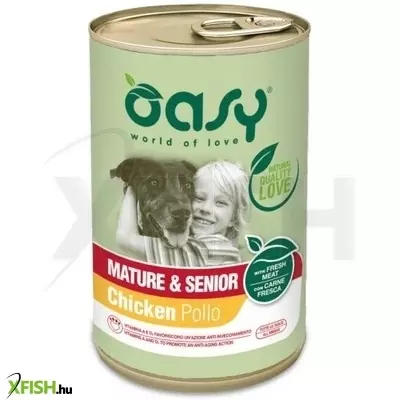 Oasy dog lifestage mature & senior paté 400g, 12 db/csomag