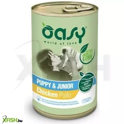 Oasy dog lifestage puppy paté 400g, 12 db/csomag