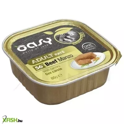 Oasy cat alutálka GF adult beef with carrots 85g, 19 db/csomag