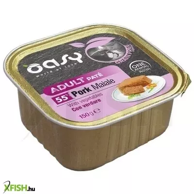 Oasy dog alutálka GF adult pork with vegetables 150g, 11 db/csomag