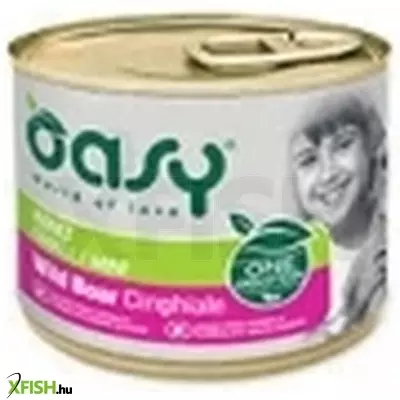 Oasy dog konzerv OP adult small/mini wild boar 200g, 24 db/csomag