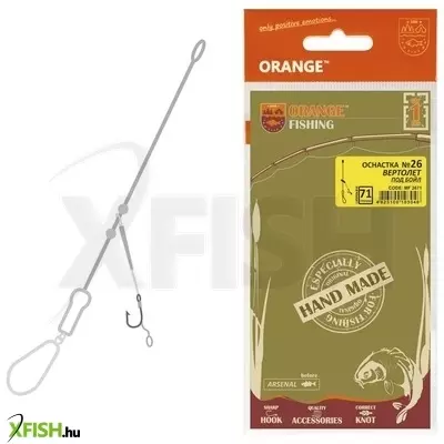 Life-Orange Rig ''Helicopter'', (1 Hook, For Boilies, #4), 56G Bojlis Szerelék