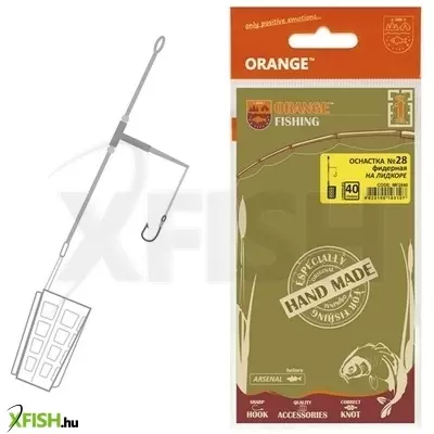 Life-Orange Rig ''Feeder (On Leadcore)'', (1 Hook, #6), 40G Feeder Szerelék