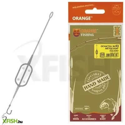 Life-Orange Rig ''Method Boat'', (1 Hook, For Boilies, #4), 30G Feeder Szerelék