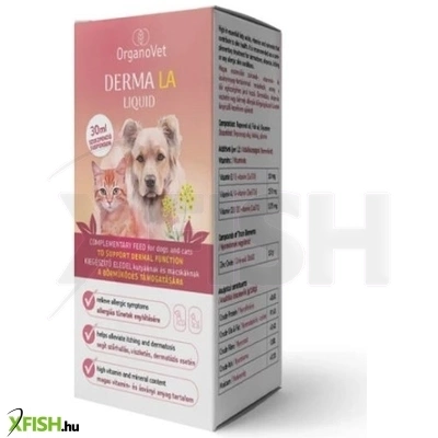 Organovet Derma La Bőr Gyulladáscsökkentő Oladat 30ml