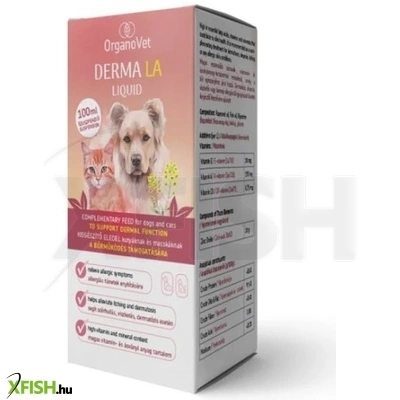 Organovet Derma La Bőr Gyulladáscsökkentő Oladat 100ml