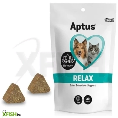 Aptus Relax Nyugtató Rágótabletta Kutyák Macskák Részére 30db/csomag