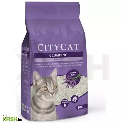 Citycat csomósodó fehér macskaalom levendulás (bentonit ) 10l