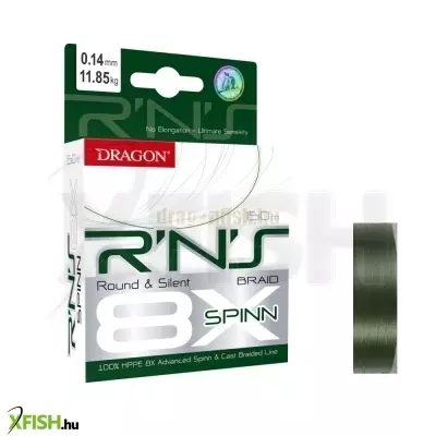Dragon R`N`S 8X Spinn Braided Line Fonott pergető zsinór 150 M
