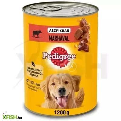 Pedigree konzerv marha 1200g, 12 db/csomag