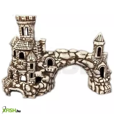 Wodnik vár híddal akvárium dekoráció - pl143