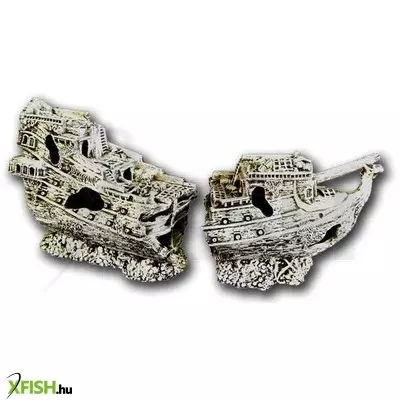 Wodnik hajóroncs akvárium dekoráció (két részes) - pl167 (össz. 64x18x24cm)