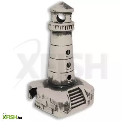 Wodnik világítótorony akvárium dekoráció - pl211 (12x11x22cm)