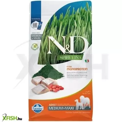 N&d spirulina dog hering adult medium/maxi 2kg