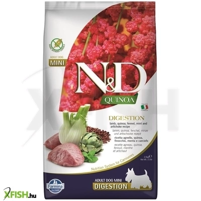 N D Quinoa Dog Digestion Száraztáp Bárány Édeskömény Adult Mini 2500g